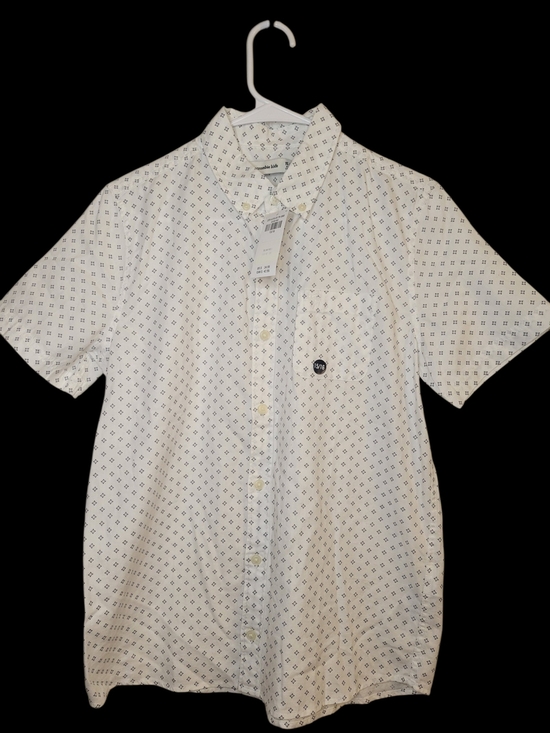 abercrombie kids Other - Abercrombie Kids Short Sleeve White Patterned Button-Up Shirt